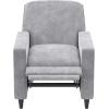 imageNovogratz Lana Pushback Living Room Accent Chair Light Gray Velvet Recliner DA2025779NLight Gray Velvet