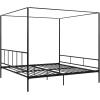 imageNovogratz Marion Canopy Bed King BlackBlack