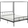 imageNovogratz Marion Canopy Bed King BlackBlack