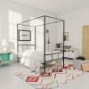 imageNovogratz Marion Canopy Bed King BlackBlack
