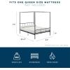 imageNovogratz Marion Canopy Bed King BlackBlack