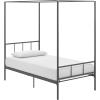 imageNovogratz Marion Canopy Bed King BlackDark Gray