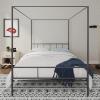 imageNovogratz Marion Canopy Bed King BlackDark Gray