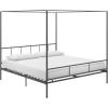imageNovogratz Marion Canopy Bed King BlackDark Gray