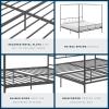 imageNovogratz Marion Canopy Bed King BlackDark Gray