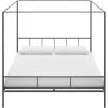 imageNovogratz Marion Canopy Bed King BlackDark Gray