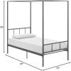 imageNovogratz Marion Canopy Bed King BlackDark Gray
