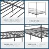 imageNovogratz Marion Canopy Bed King BlackDark Gray