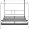 imageNovogratz Marion Canopy Bed King BlackDark Gray