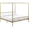 imageNovogratz Marion Canopy Bed King BlackGold