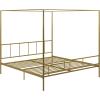 imageNovogratz Marion Canopy Bed King BlackGold