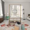 imageNovogratz Marion Canopy Bed King BlackGold