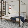 imageNovogratz Marion Canopy Bed King BlackGold