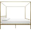 imageNovogratz Marion Canopy Bed King BlackGold