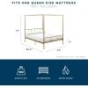 imageNovogratz Marion Canopy Bed King BlackGold