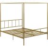 imageNovogratz Marion Canopy Bed King BlackGold