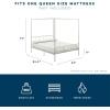 imageNovogratz Marion Canopy Bed King BlackWhite