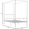 imageNovogratz Marion Canopy Bed King BlackWhite