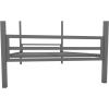 imageNovogratz Maxwell Metal Full Loft Bed with Desk ampamp Shelves NavyBlackGrey
