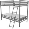 imageNovogratz Maxwell Metal Full Loft Bed with Desk ampamp Shelves NavyBlackGrey