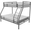 imageNovogratz Maxwell Metal Full Loft Bed with Desk ampamp Shelves NavyBlackGrey