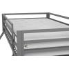 imageNovogratz Maxwell Metal Full Loft Bed with Desk ampamp Shelves NavyBlackGrey