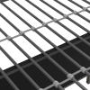 imageNovogratz Maxwell Metal Full Loft Bed with Desk ampamp Shelves NavyBlackGrey