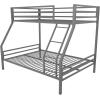 imageNovogratz Maxwell Metal Full Loft Bed with Desk ampamp Shelves NavyBlackGrey