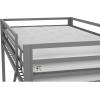 imageNovogratz Maxwell Metal Full Loft Bed with Desk ampamp Shelves NavyBlackGrey
