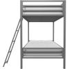 imageNovogratz Maxwell Metal Full Loft Bed with Desk ampamp Shelves NavyBlackGrey
