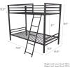 imageNovogratz Maxwell Metal Full Loft Bed with Desk ampamp Shelves NavyBlackNavy Blue