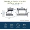imageNovogratz Maxwell Metal Full Loft Bed with Desk ampamp Shelves NavyBlackNavy Blue