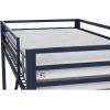 imageNovogratz Maxwell Metal Full Loft Bed with Desk ampamp Shelves NavyBlackNavy Blue