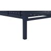 imageNovogratz Maxwell Metal Full Loft Bed with Desk ampamp Shelves NavyBlackNavy Blue