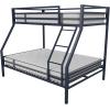 imageNovogratz Maxwell Metal Full Loft Bed with Desk ampamp Shelves NavyBlackNavy Blue