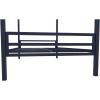 imageNovogratz Maxwell Metal Full Loft Bed with Desk ampamp Shelves NavyBlackNavy Blue