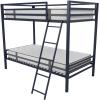 imageNovogratz Maxwell Metal Full Loft Bed with Desk ampamp Shelves NavyBlackNavy Blue