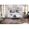 imageNovogratz Maxwell Metal Full Loft Bed with Desk ampamp Shelves NavyBlackPink