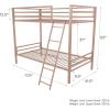 imageNovogratz Maxwell Metal Full Loft Bed with Desk ampamp Shelves NavyBlackPink