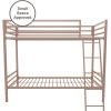 imageNovogratz Maxwell Metal Full Loft Bed with Desk ampamp Shelves NavyBlackPink