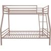 imageNovogratz Maxwell Metal Full Loft Bed with Desk ampamp Shelves NavyBlackPink