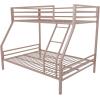 imageNovogratz Maxwell Metal Full Loft Bed with Desk ampamp Shelves NavyBlackPink