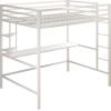 imageNovogratz Maxwell Metal Full Loft Bed with Desk ampamp Shelves NavyBlackWhite
