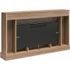 imageNovogratz Monroe Wide Mantel Stone and Crystal Electric Fireplace White OakWalnut