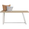 imageNovogratz Palomino Asymmetrical Entryway Bench White