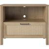 imageNovogratz Shay 1Drawer Nightstand Natural with Faux Rattan