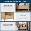 imageNovogratz Shay 1Drawer Nightstand Natural with Faux Rattan