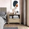imageNovogratz Shay 1Drawer Nightstand Natural with Faux Rattan