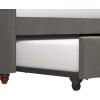 imageNovogratz Vintage Upholstered Full Daybed and Twin Trundle Set GreyGrey