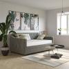 imageNovogratz Vintage Upholstered Full Daybed and Twin Trundle Set GreyGrey